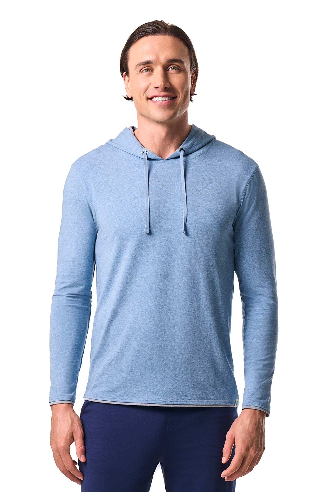 Men's Oasis Pullover Hoodie | Light Blue Heather - Image 2