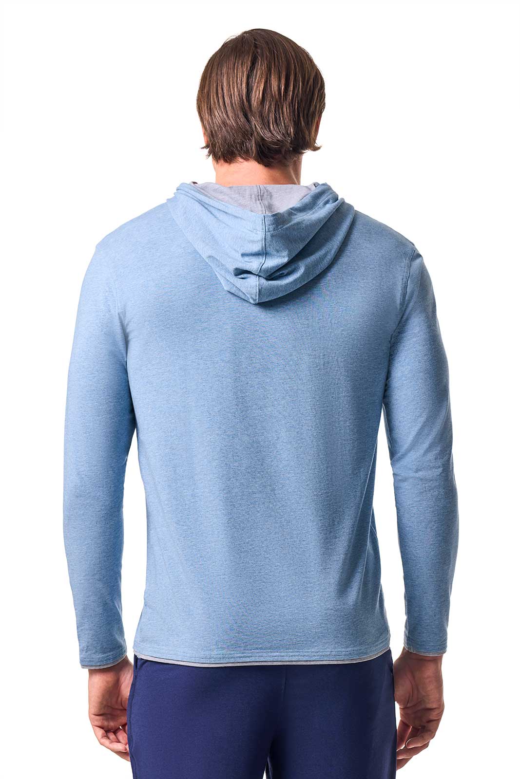 Men's Oasis Pullover Hoodie | Light Blue Heather - Image 4