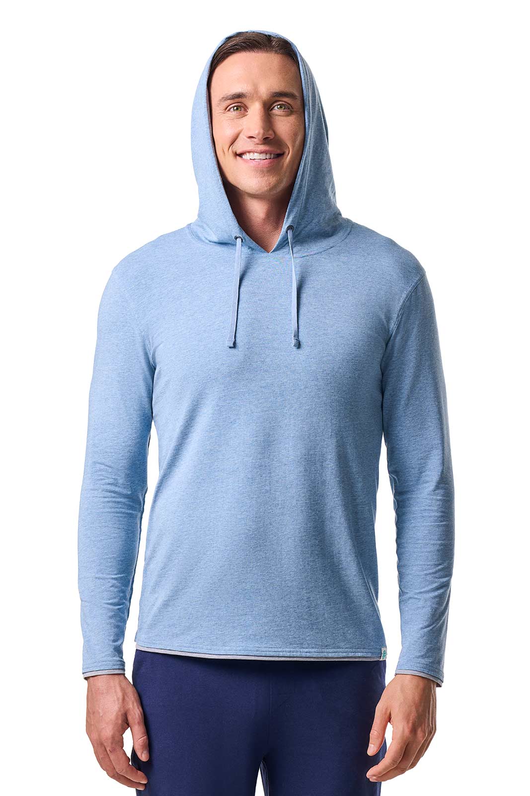 Men's Oasis Pullover Hoodie | Light Blue Heather - Image 5