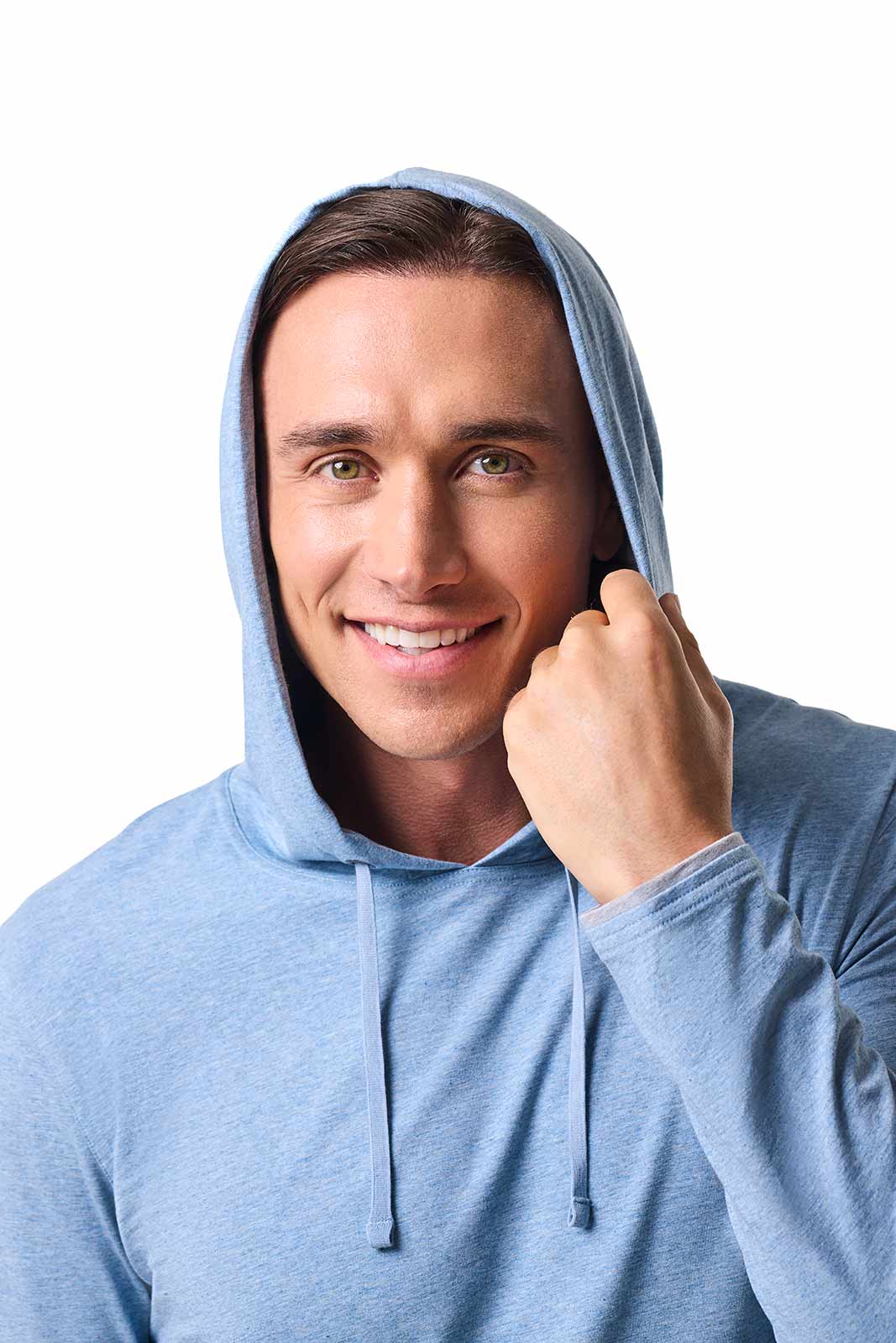Men's Oasis Pullover Hoodie | Light Blue Heather - Image 6