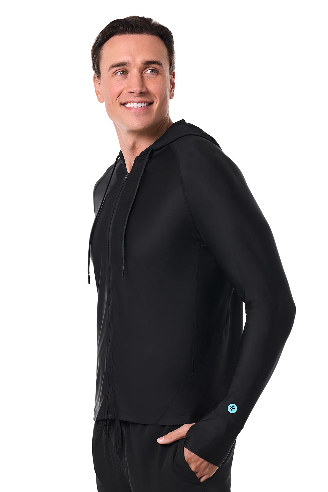 Men's Ocala Swim Hoodie | Black - Image 3
