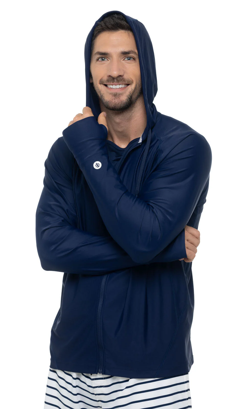 Men's Ocala Swim Hoodie | Navy - Image 3