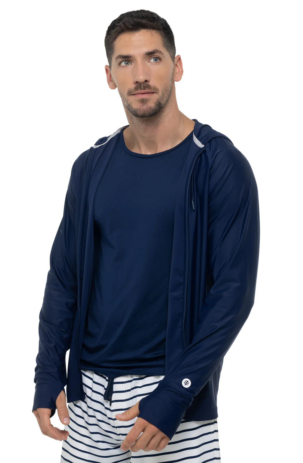 Men's Ocala Swim Hoodie | Navy - Image 6