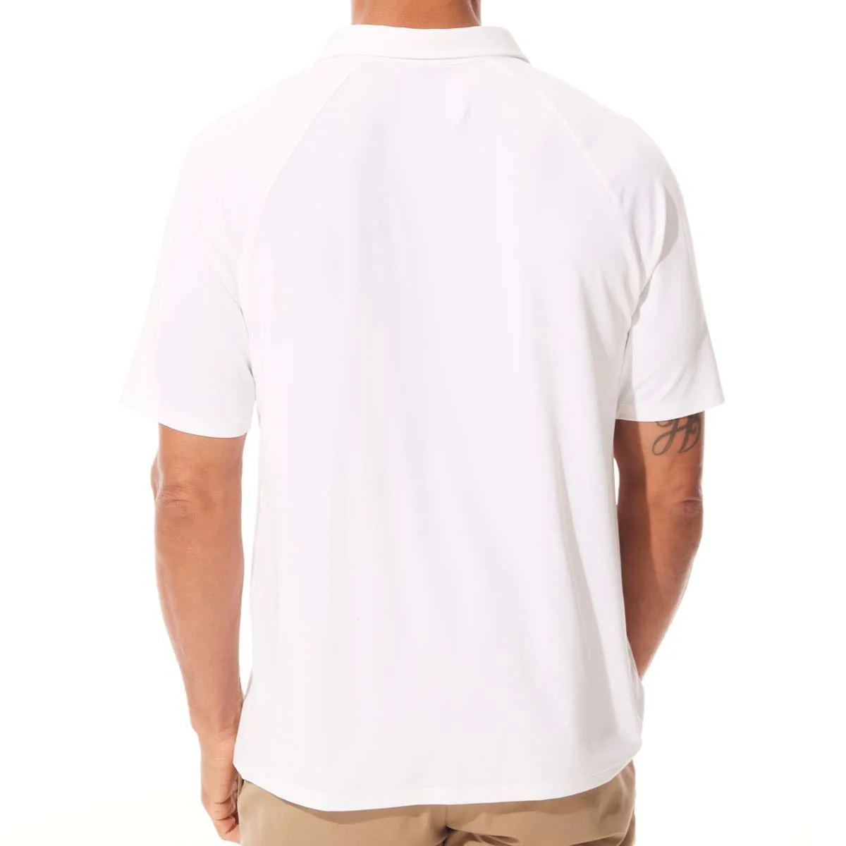 Men's Resort Short Sleeve Polo | Bright White - Image 3
