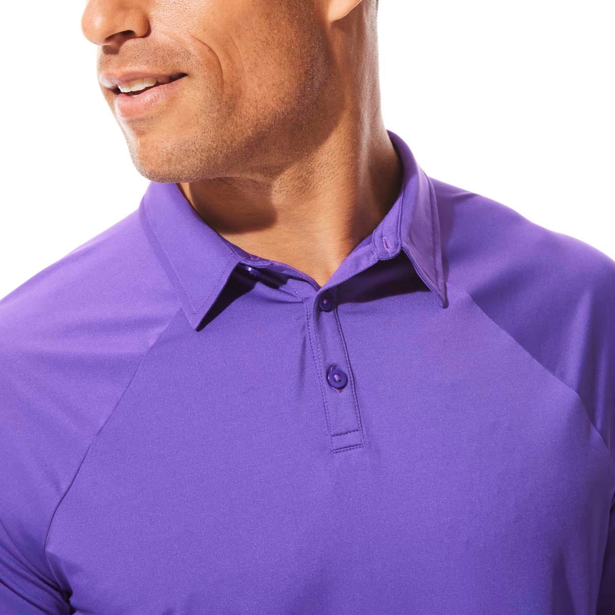 Men's Resort Short Sleeve Polo | Purple - Image 2