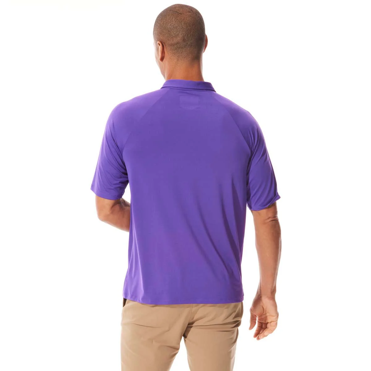 Men's Resort Short Sleeve Polo | Purple - Image 3