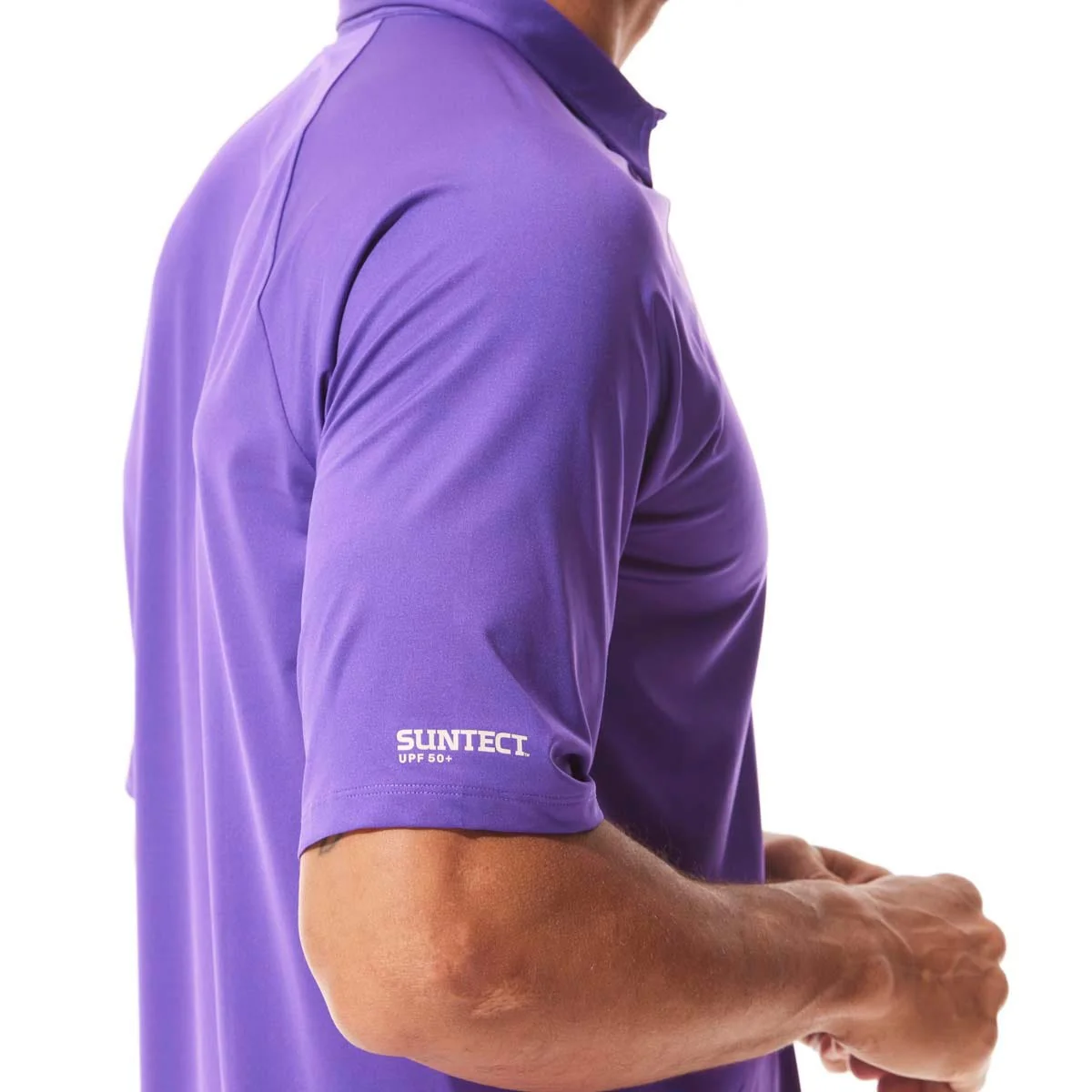 Men's Resort Short Sleeve Polo | Purple - Image 4