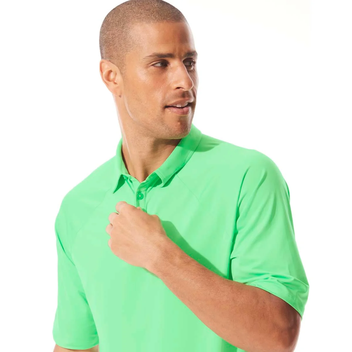 Men's Resort Short Sleeve Polo | Turf Green - Image 3