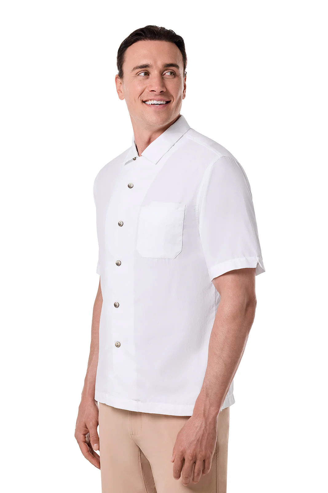 Men's Safari Camp Shirt | White - Image 3