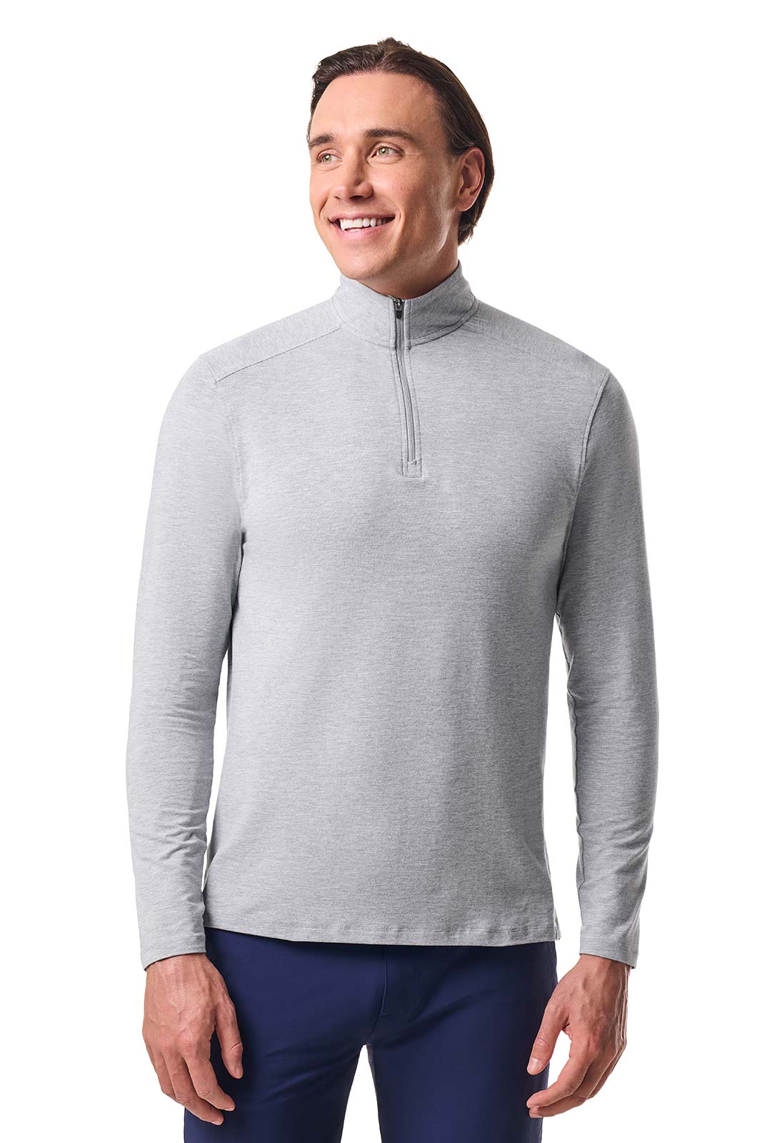 Men's Sonora Quarter-Zip | Grey Heather - Image 2