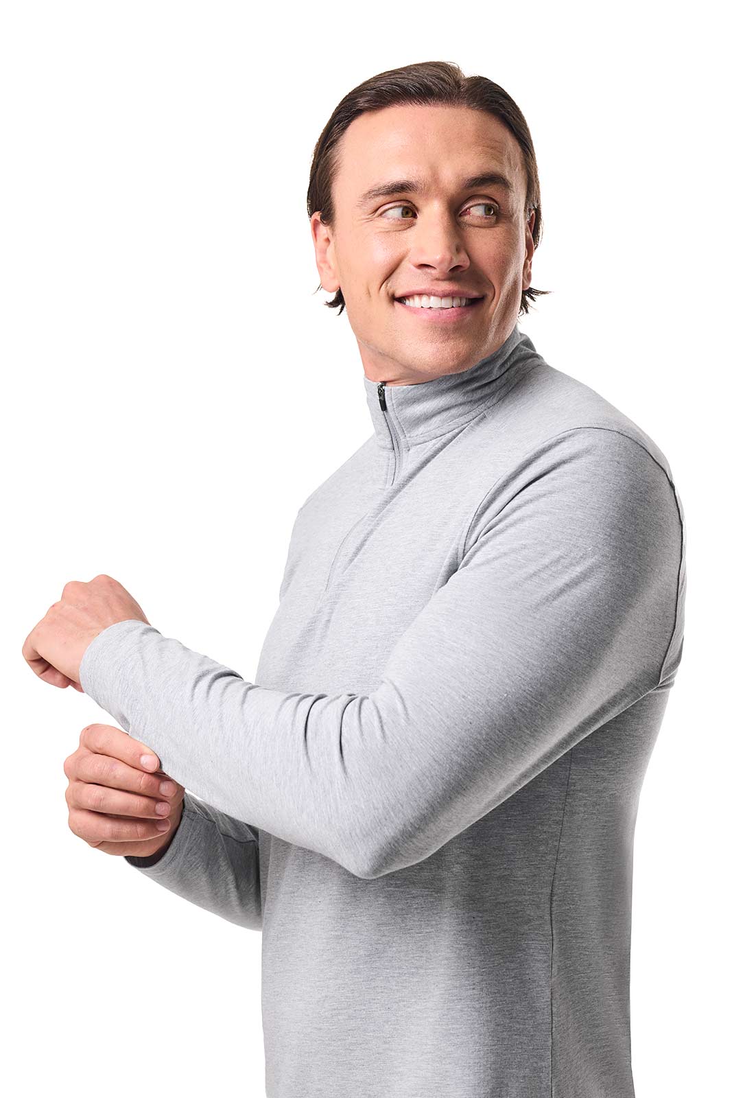 Men's Sonora Quarter-Zip | Grey Heather - Image 5