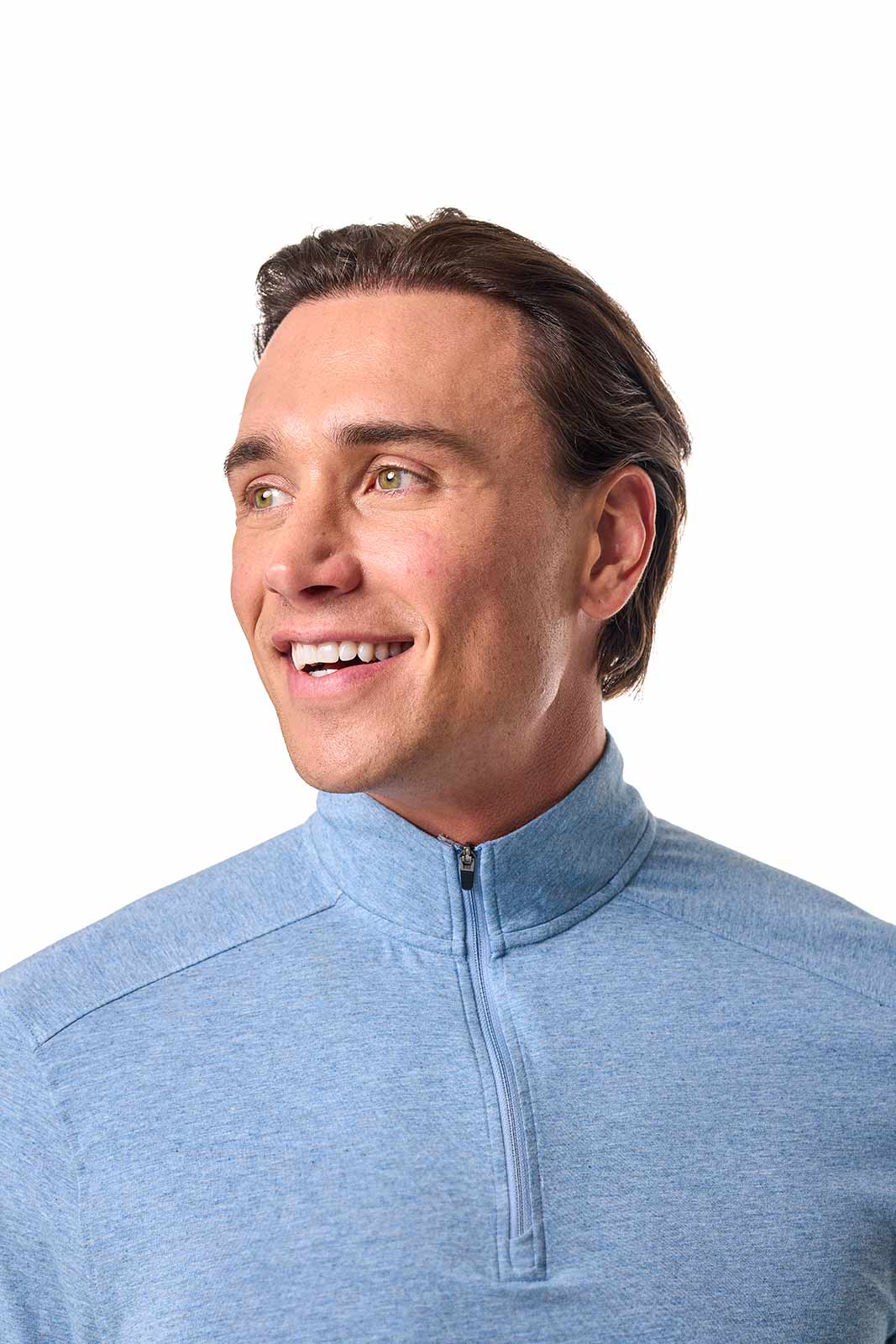 Men's Sonora Quarter-Zip | Light Blue Heather - Image 6