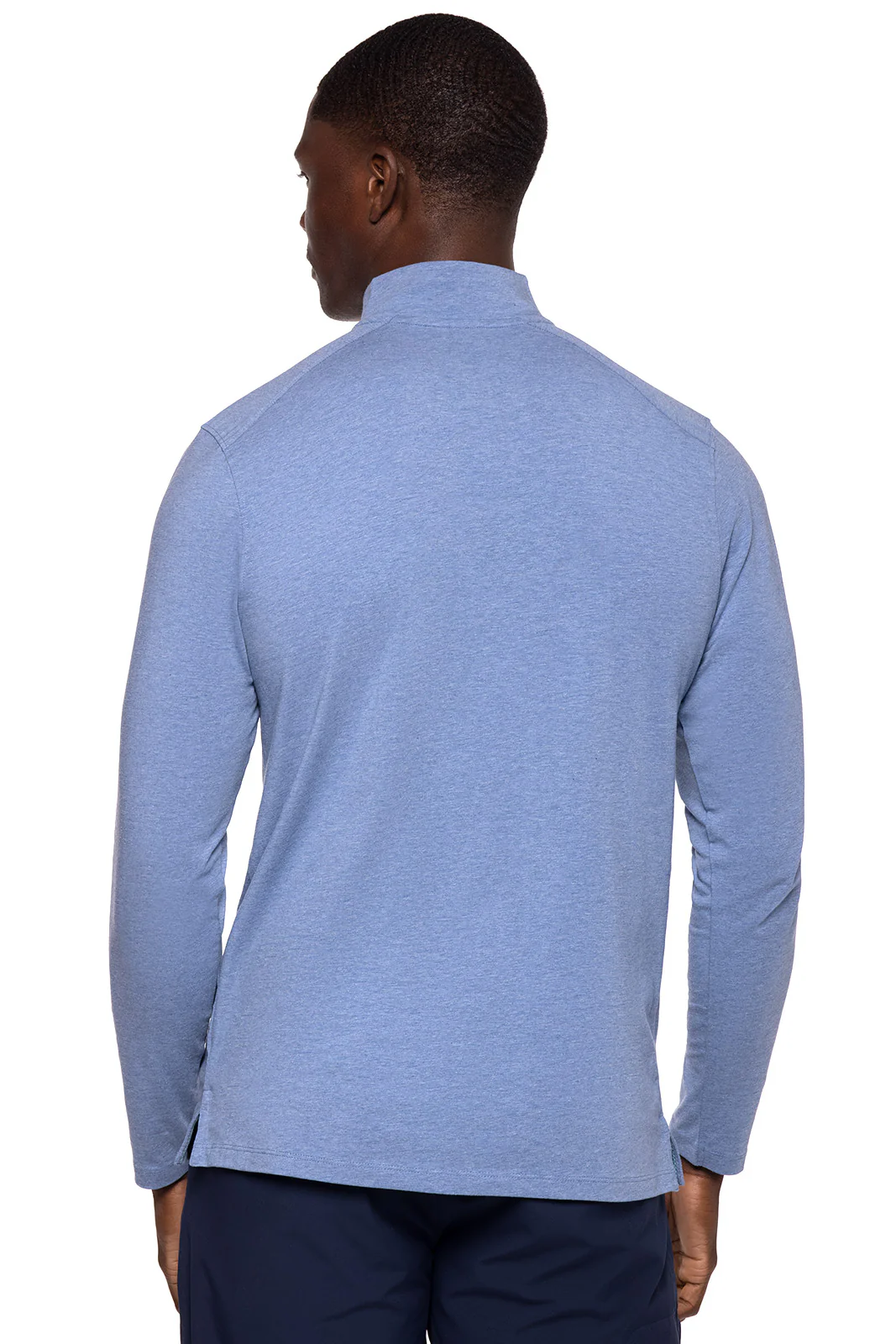 Men's Sonora Quarter-Zip | Pacific Blue Heather - Image 3