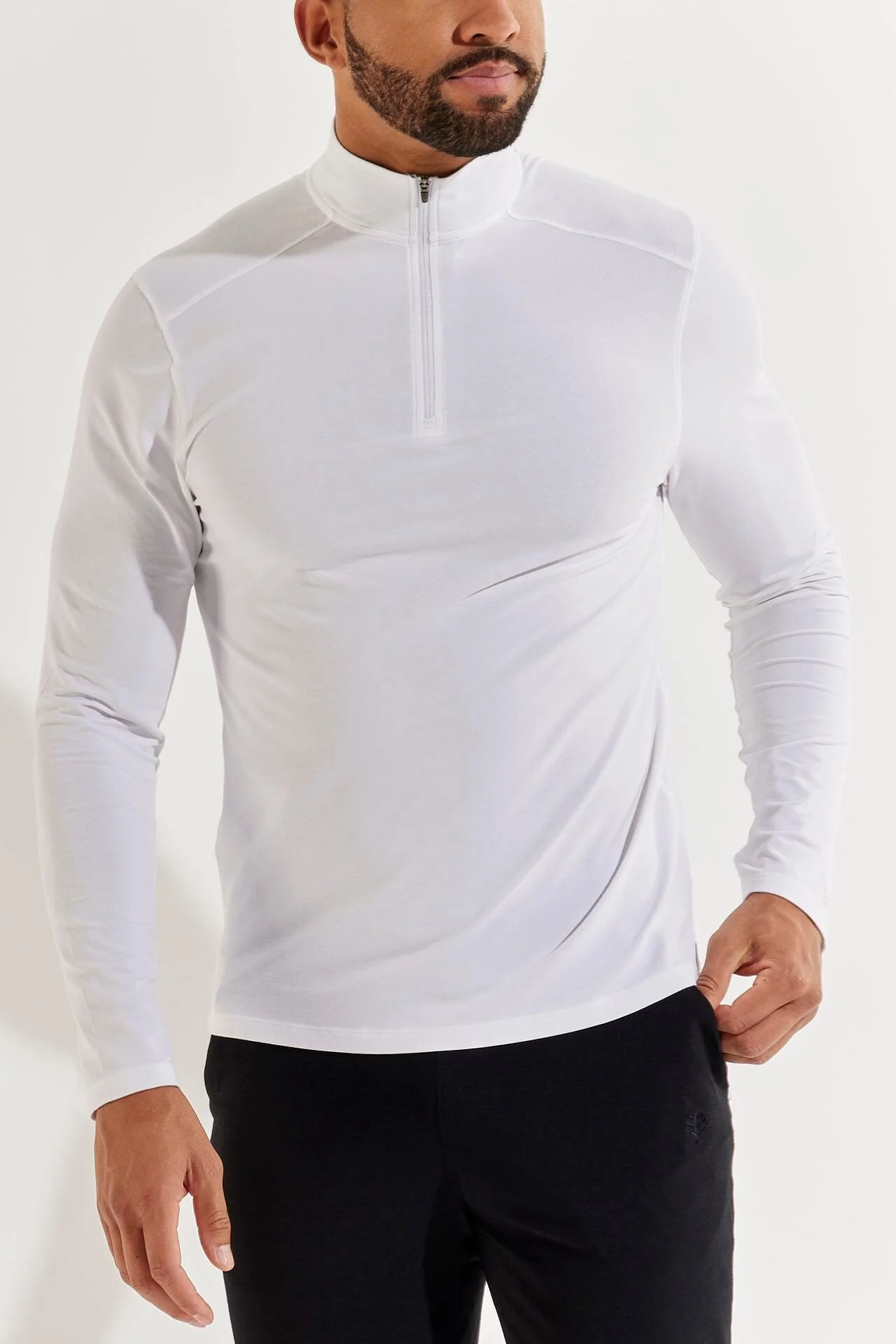Men's Sonora Quarter-Zip | White - Image 2