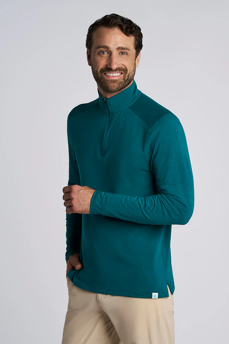 Men's Sonora Quarter Zip | Transformative Teal - Image 2