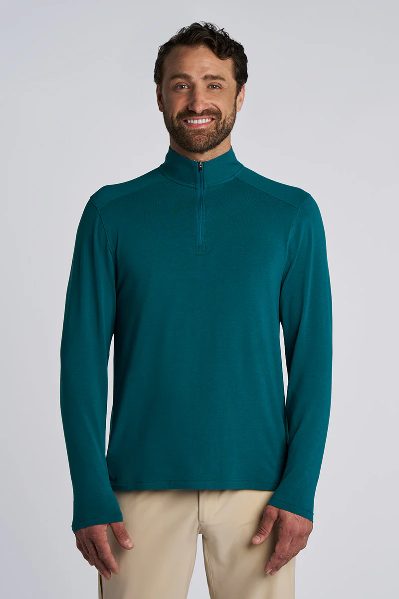 Men's Sonora Quarter Zip | Transformative Teal - Image 3