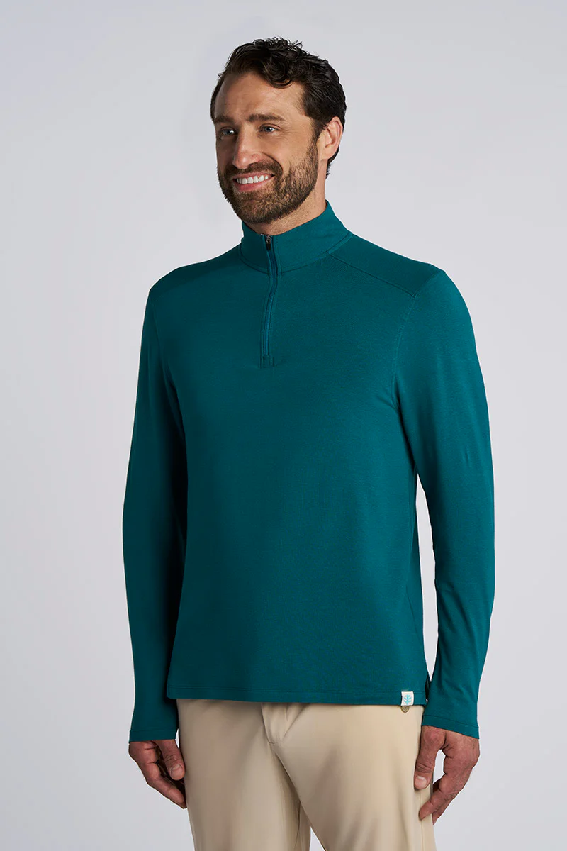 Men's Sonora Quarter Zip | Transformative Teal - Image 4