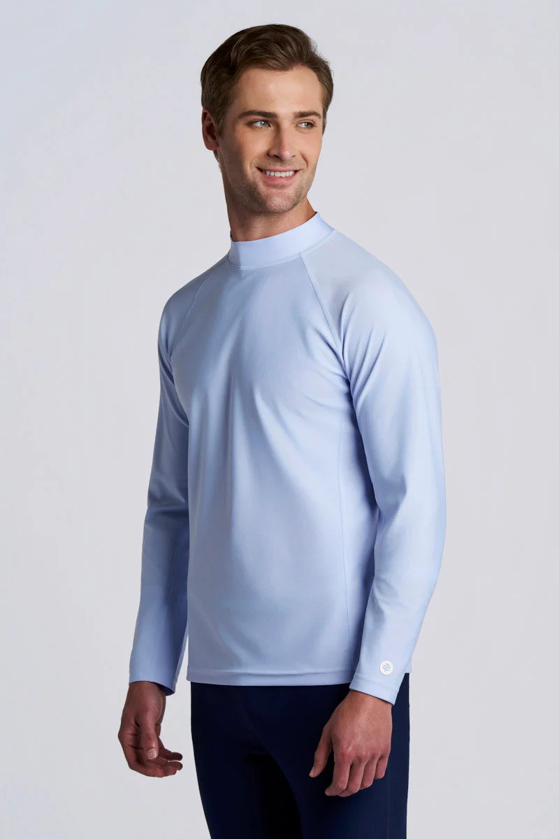 Men's Tulum Long Sleeve Surf Rash Guard | Periwinkle - Image 2