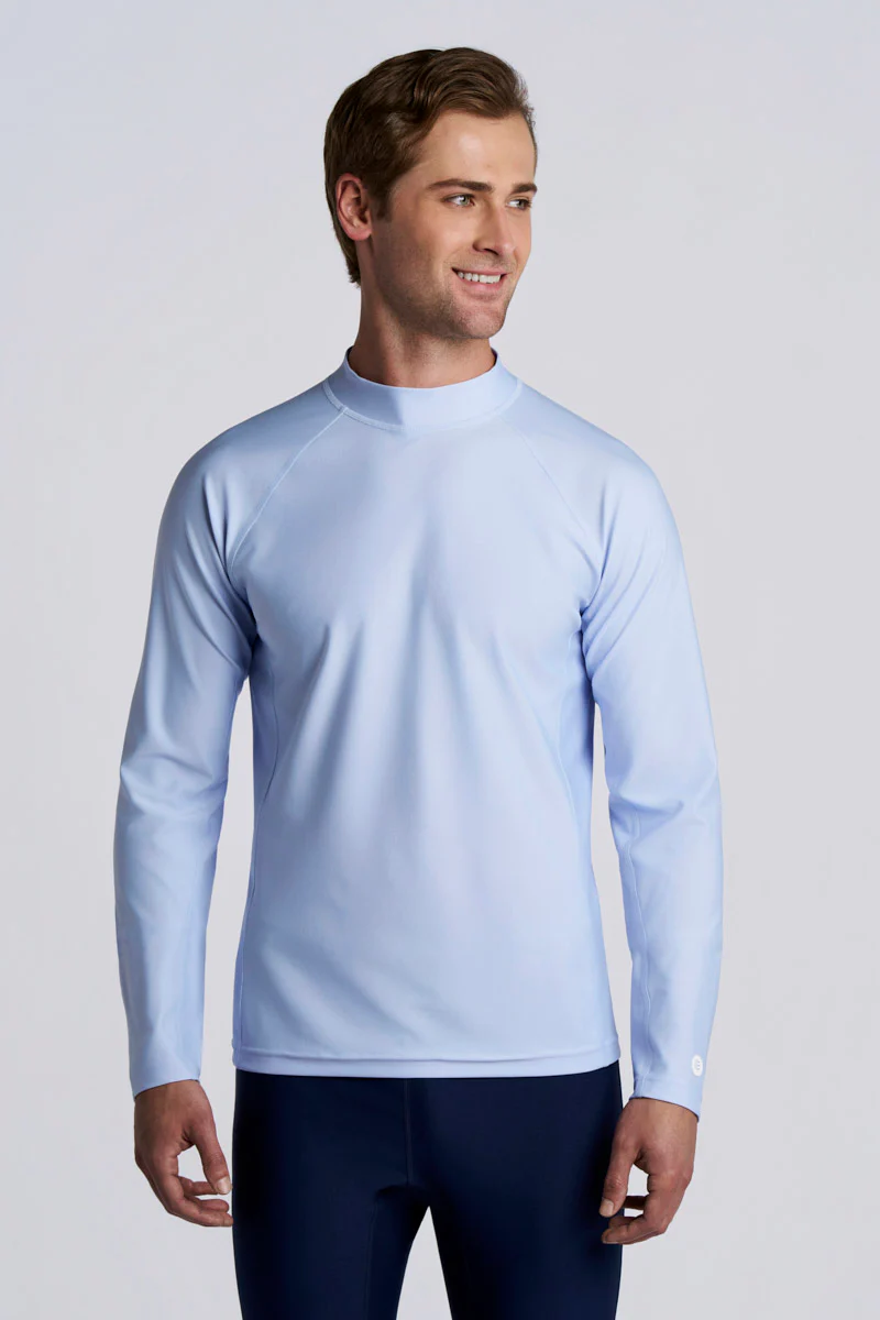 Men's Tulum Long Sleeve Surf Rash Guard | Periwinkle - Image 6