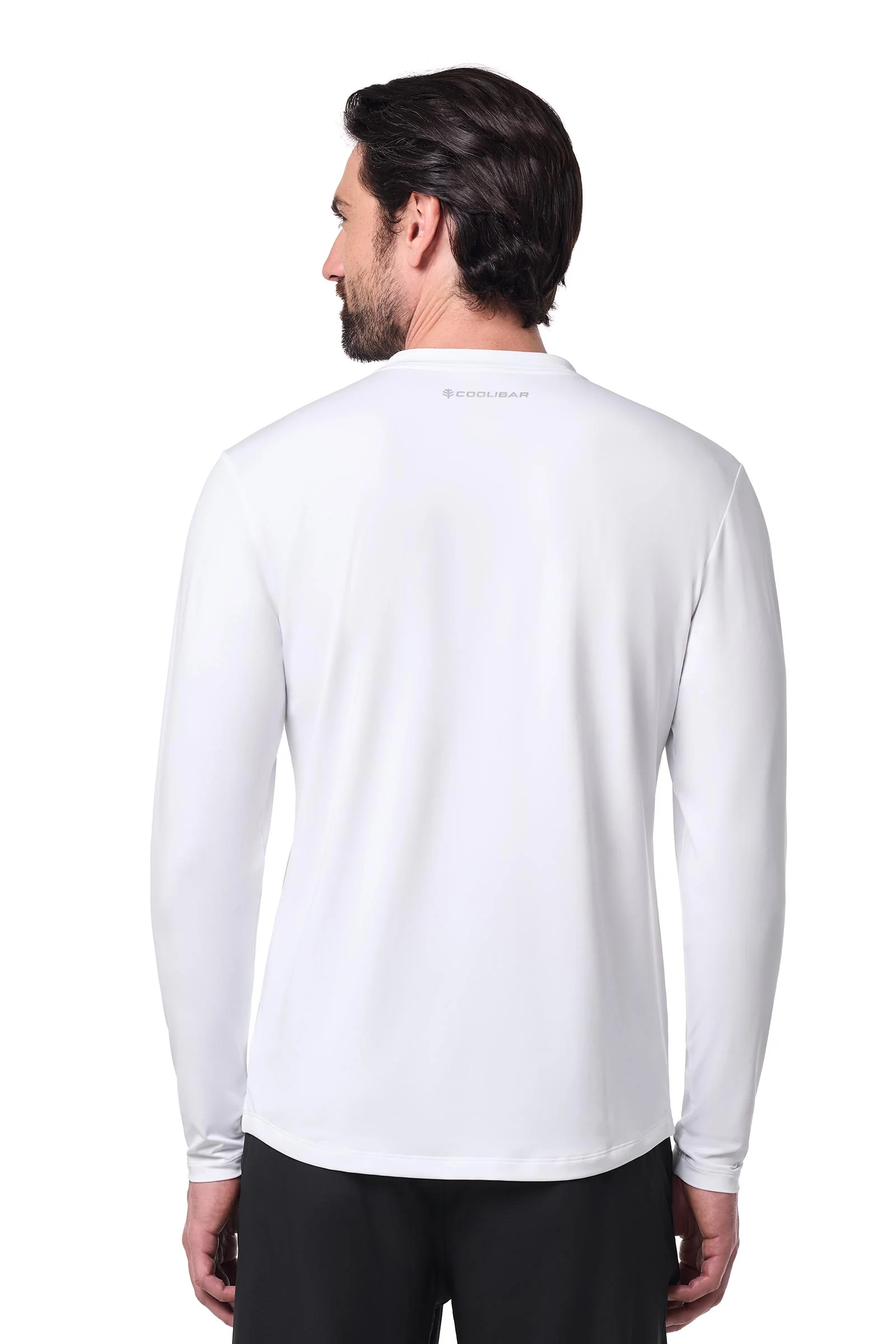 Men's Tiebreaker Long Sleeve Tennis T-Shirt | White - Image 4