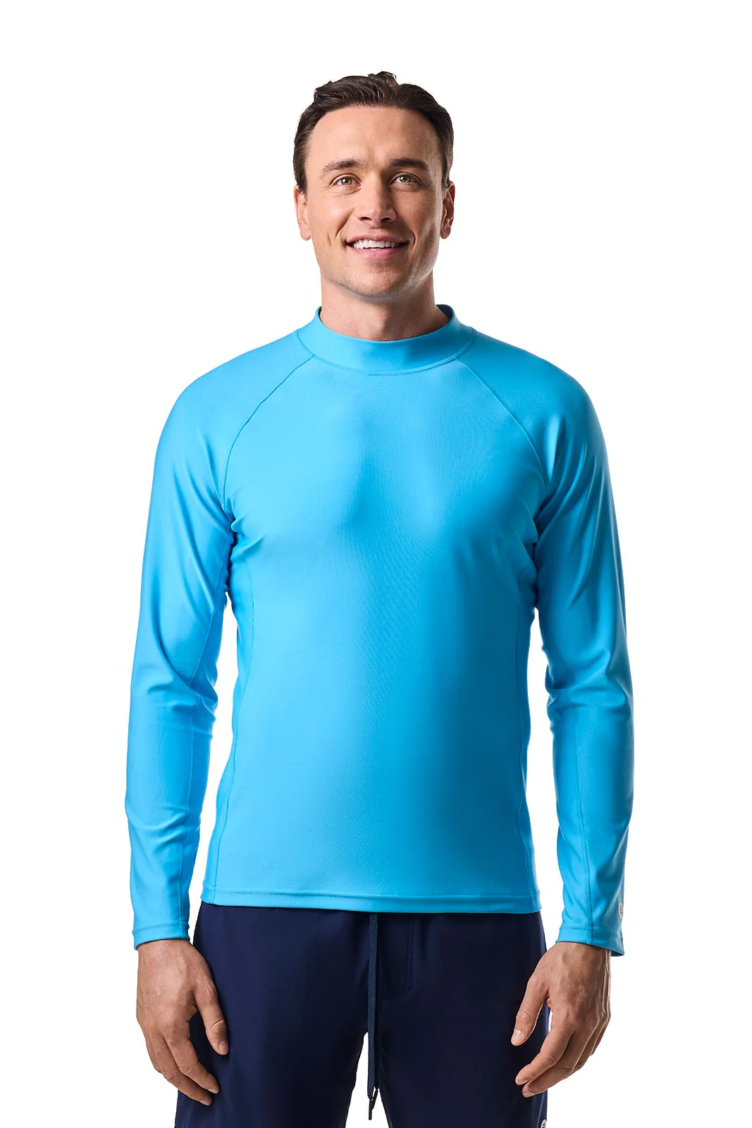 Men's Tulum Long Sleeve Surf Rash Guard | Malibu Blue - Image 2