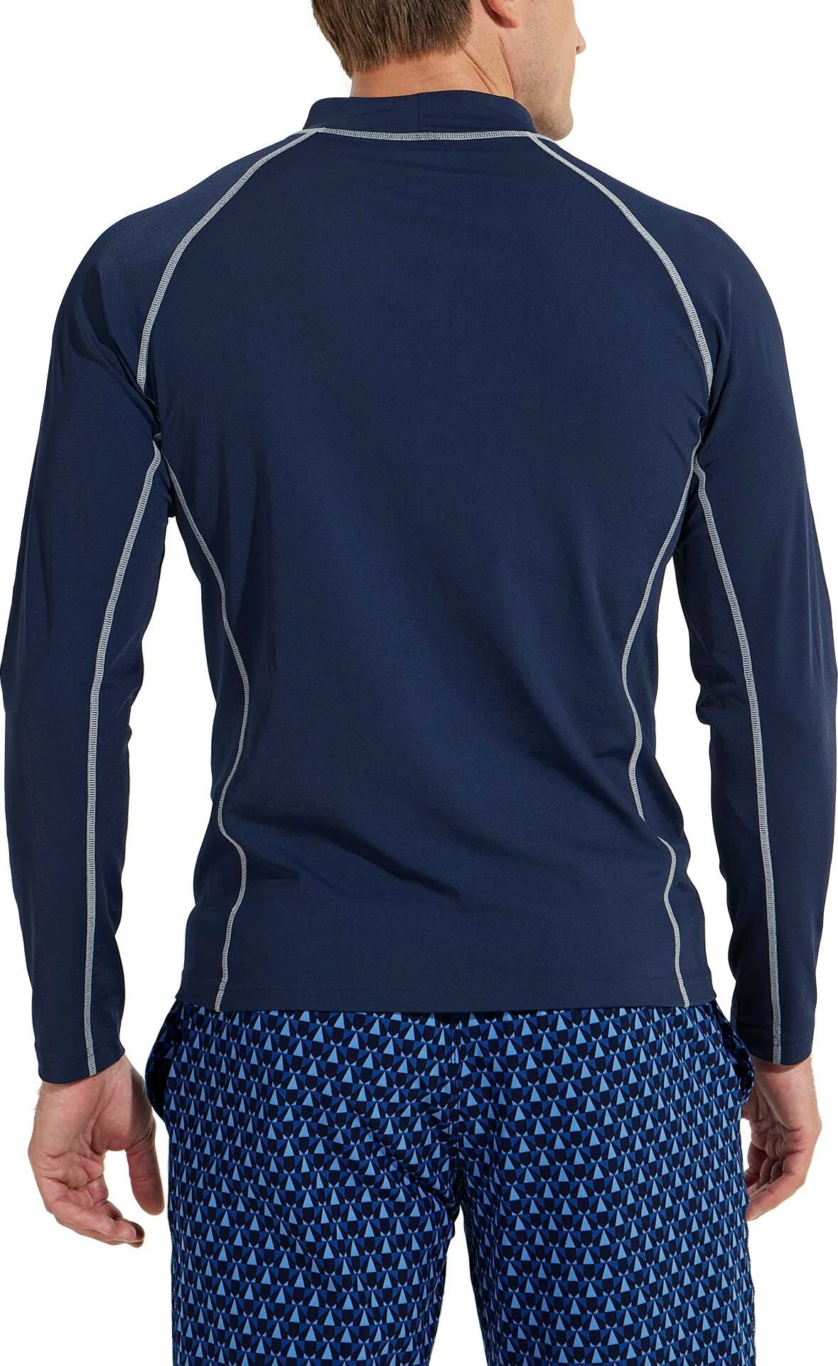 Men's Tulum Long Sleeve Surf Rash Guard | Navy - Image 2