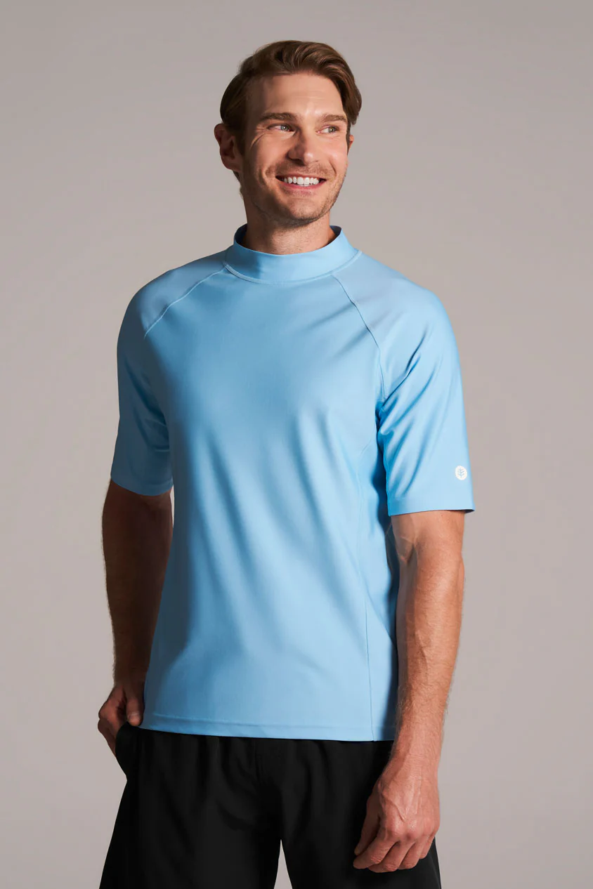 Men's Tulum Short Sleeve Surf Rash Guard | Regular Parent - Image 7