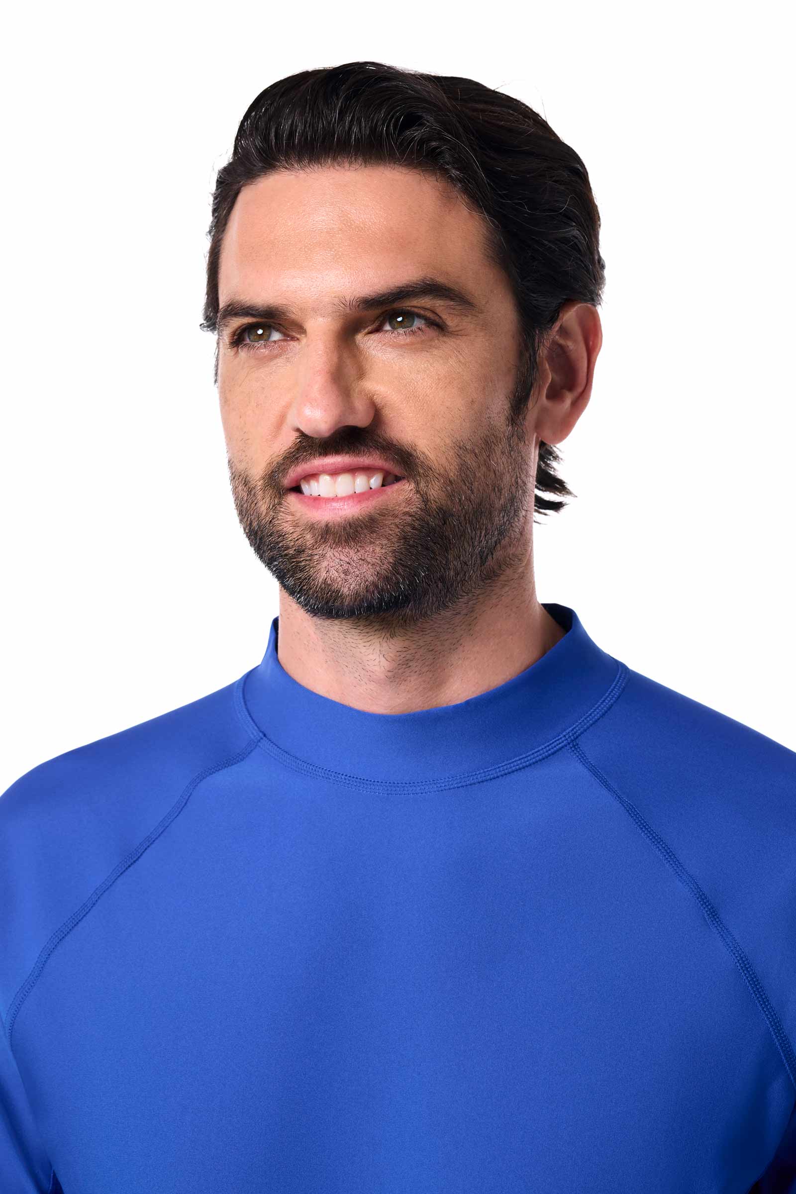 Men's Tulum Short Sleeve Surf Rash Guard | Baja Blue - Image 6