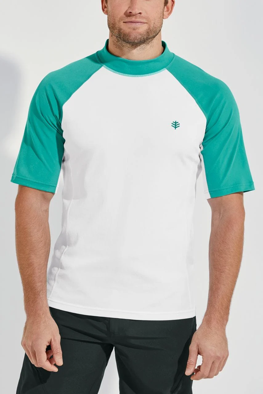 Men's Tulum Short Sleeve Surf Rash Guard | Regular Parent - Image 3