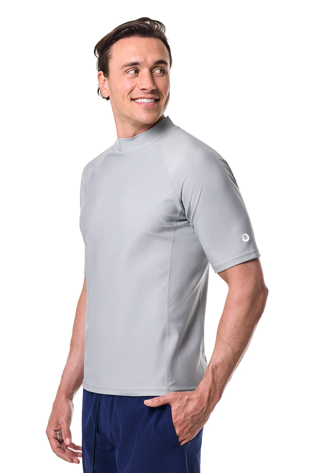 Men's Tulum Short Sleeve Surf Rash Guard | Slate - Image 3