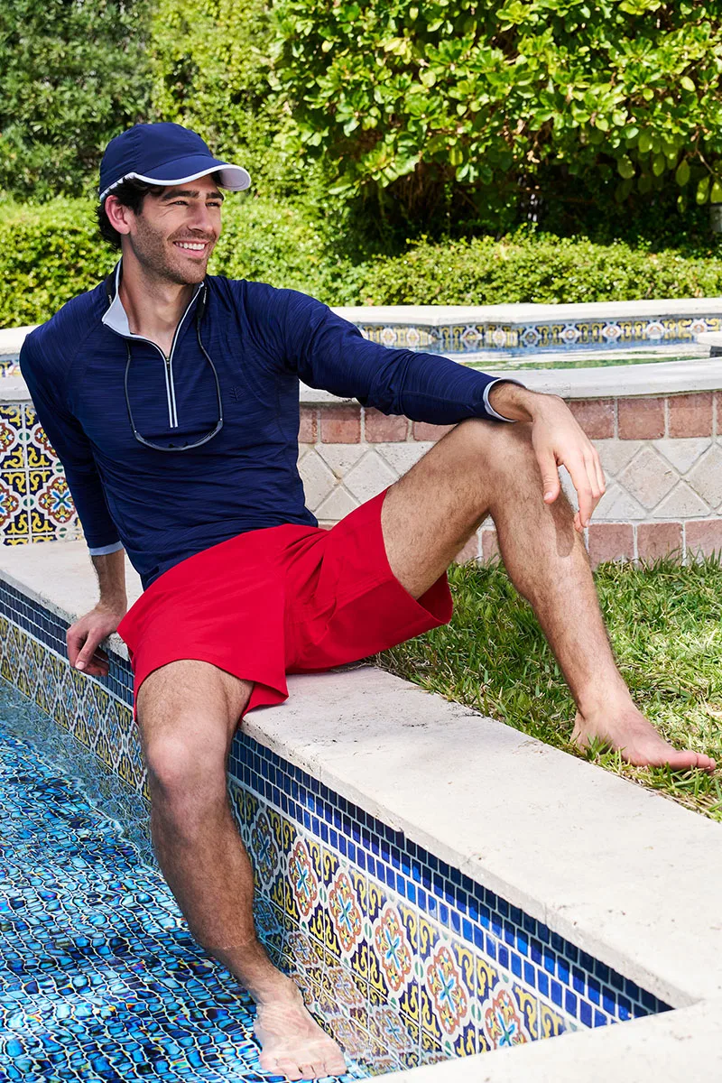 Men's Ultimate Half Zip Rash Guard | Navy Line - Image 2