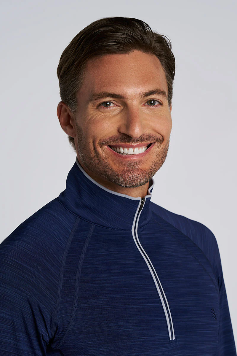 Men's Ultimate Half Zip Rash Guard | Navy Line - Image 6