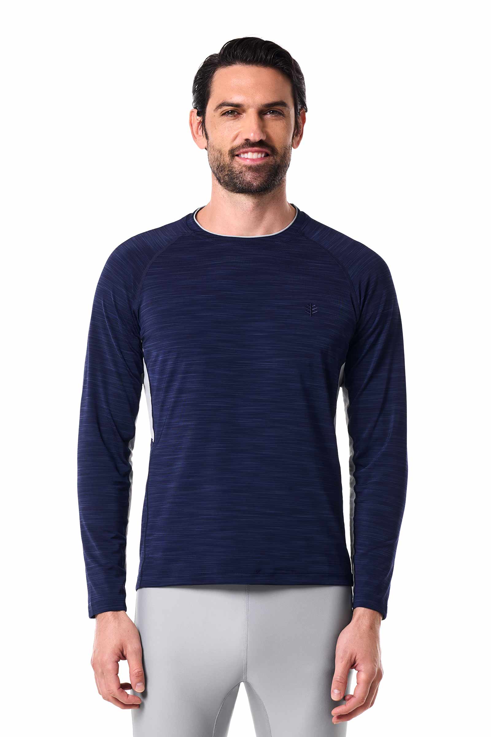 Men's Ultimate Long Sleeve Rash Guard | Navy Line - Image 2