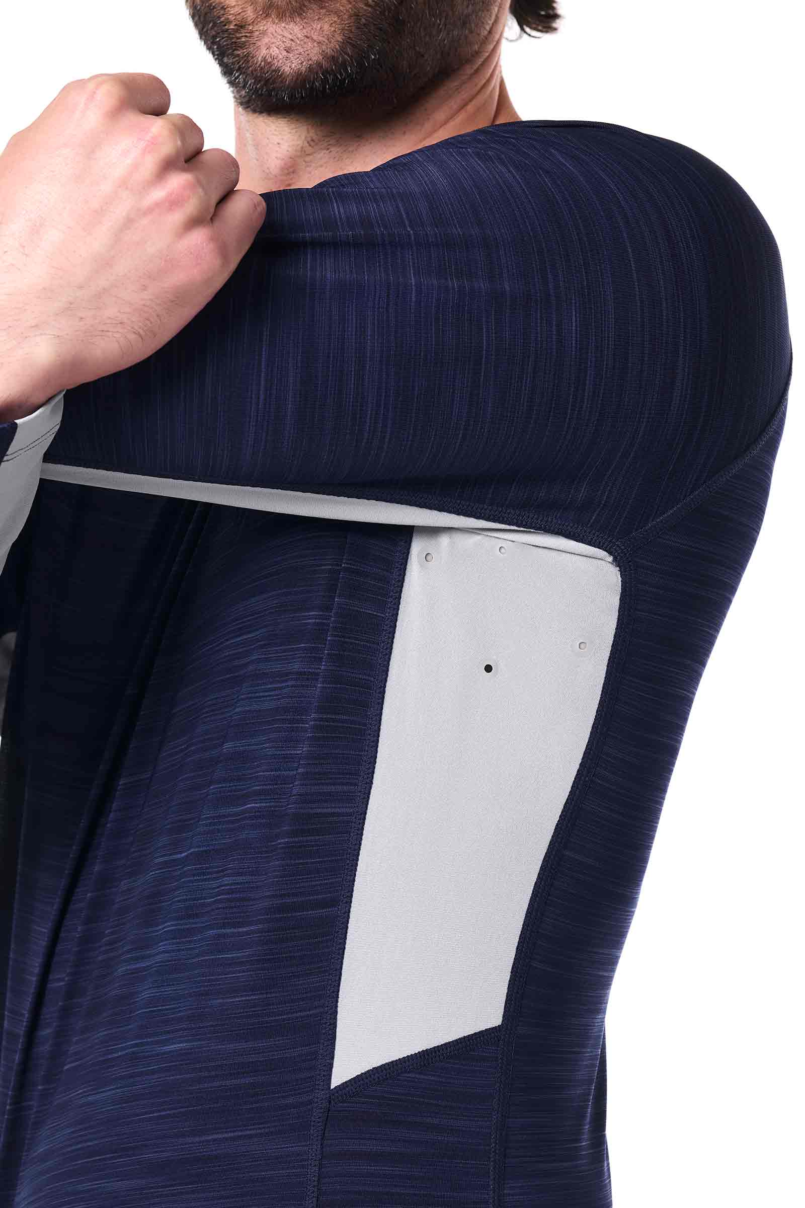 Men's Ultimate Long Sleeve Rash Guard | Navy Line - Image 7