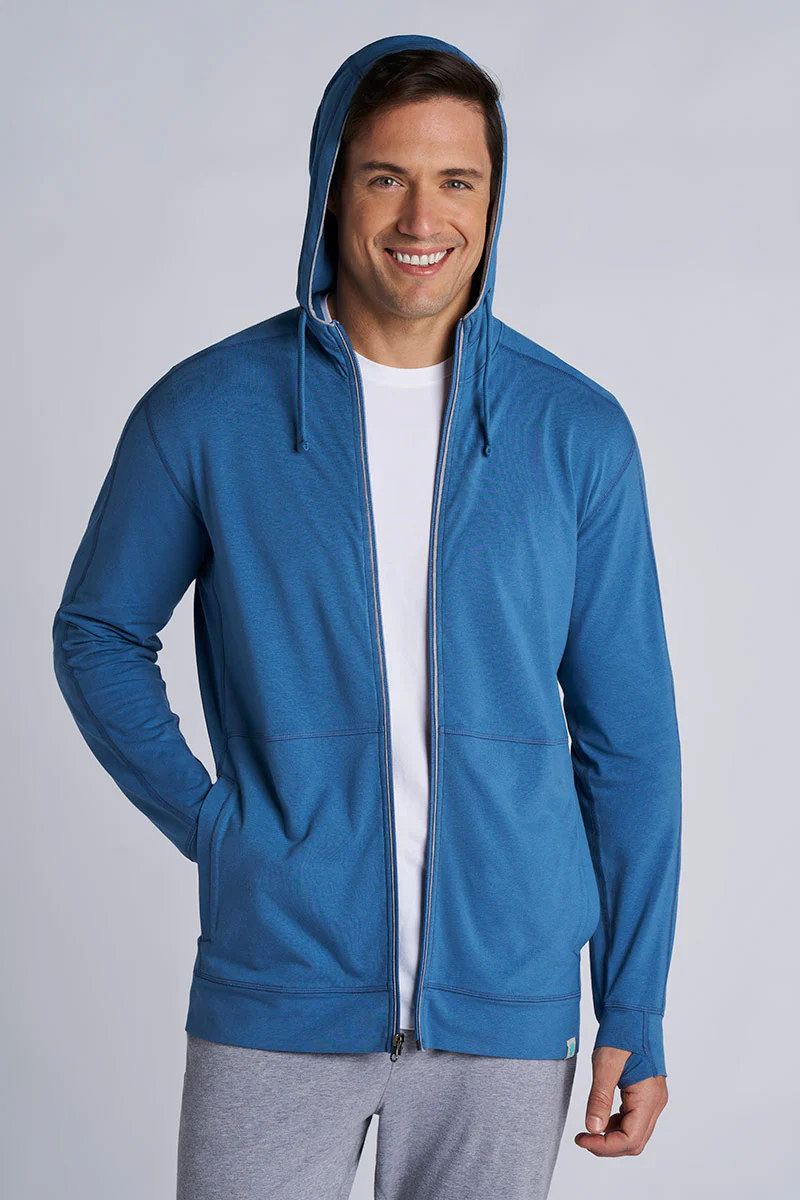 Men's LumaLeo Zip-Up Hoodie | Blue Dusk - Image 2