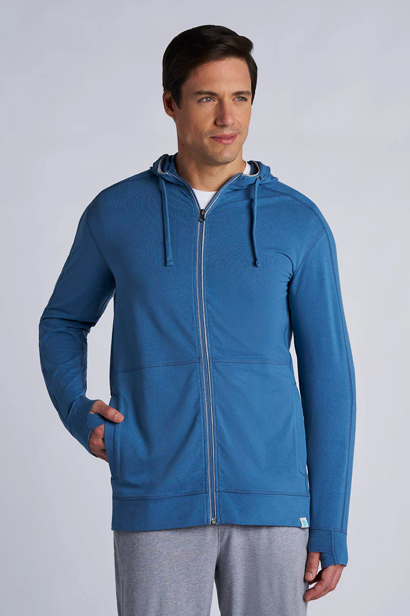 Men's LumaLeo Zip-Up Hoodie | Blue Dusk - Image 3