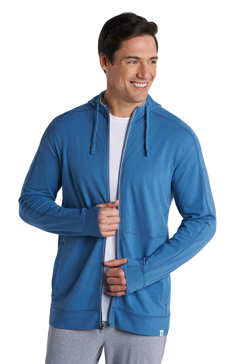 Men's LumaLeo Zip-Up Hoodie | Blue Dusk - Image 5
