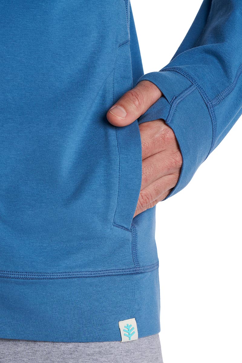 Men's LumaLeo Zip-Up Hoodie | Blue Dusk - Image 6