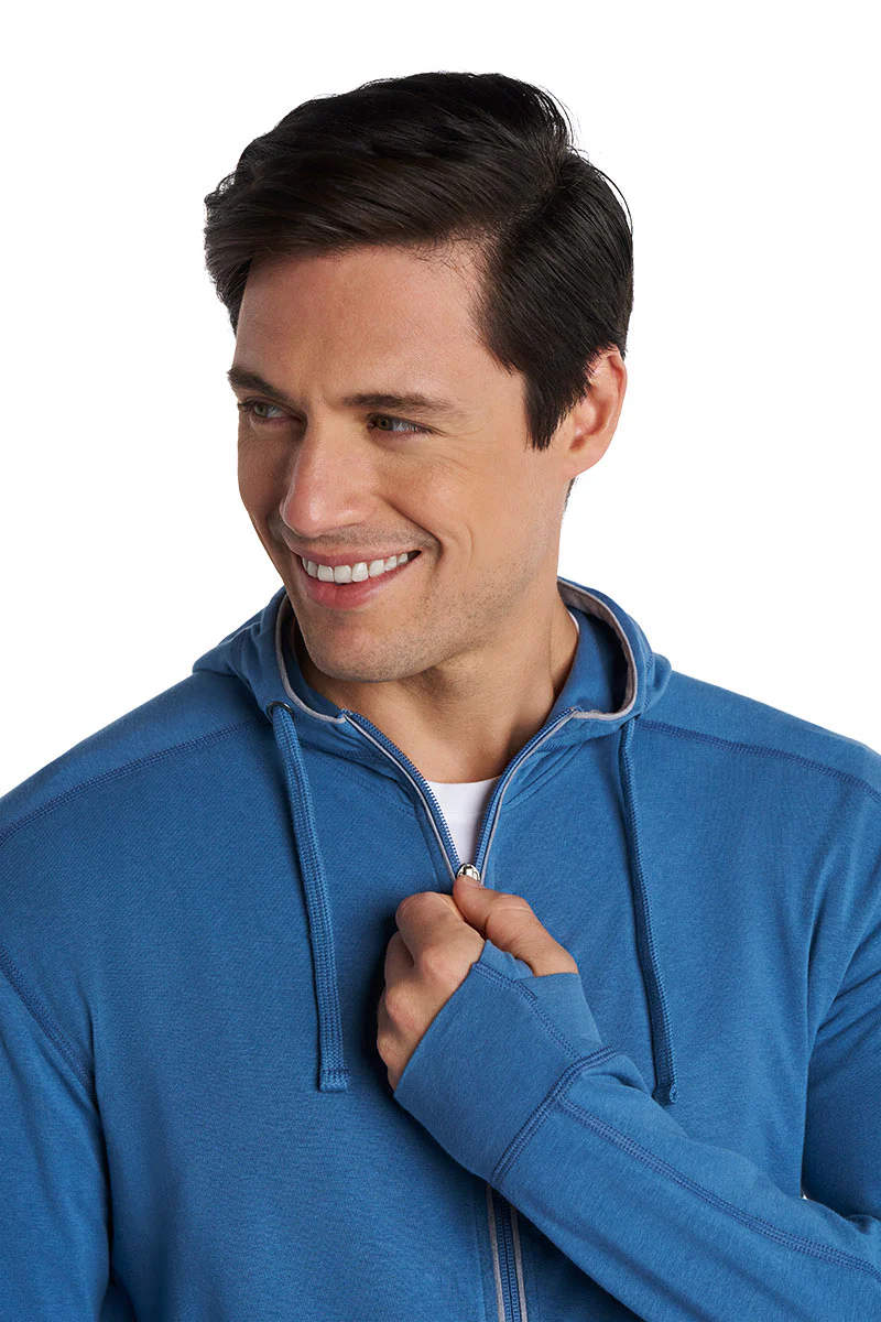 Men's LumaLeo Zip-Up Hoodie | Blue Dusk - Image 7