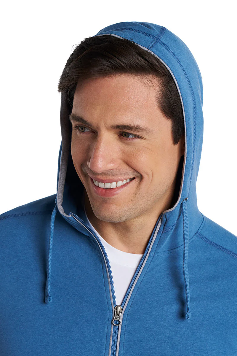 Men's LumaLeo Zip-Up Hoodie | Blue Dusk - Image 8