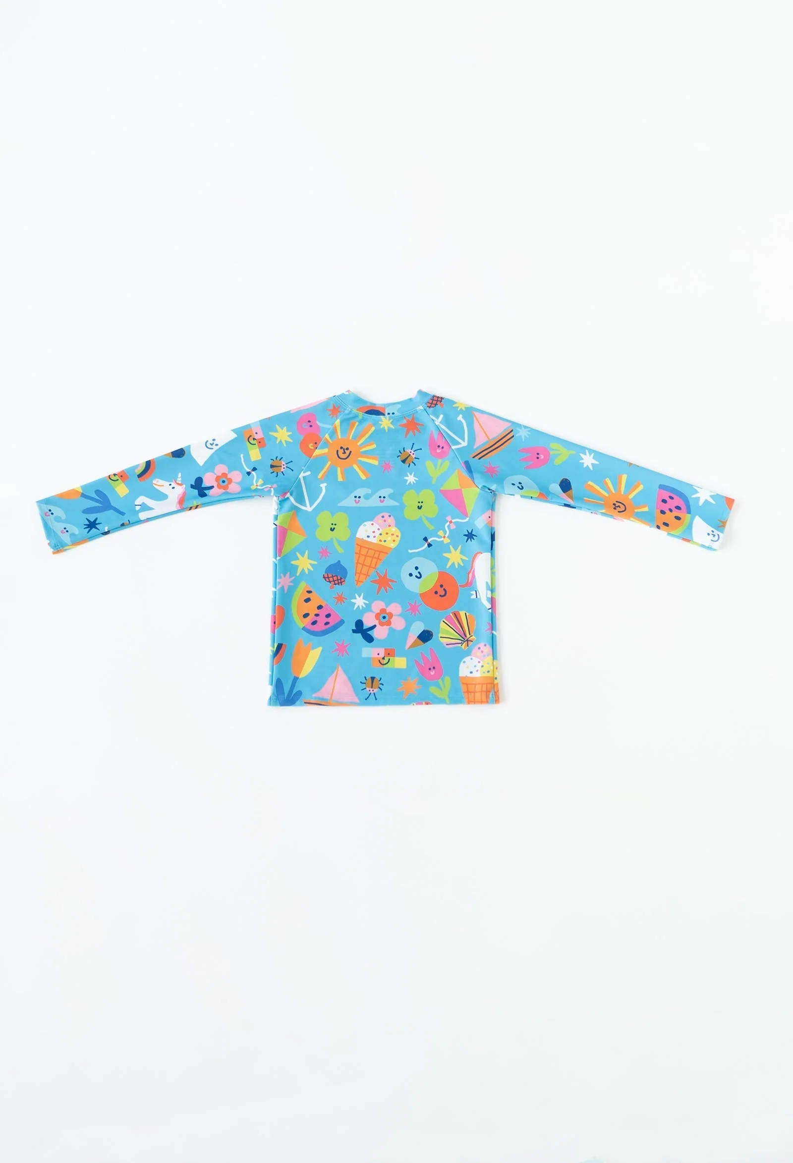 Kids' Long Sleeve Rash Guard | Rainbows & Unicorns - Image 5