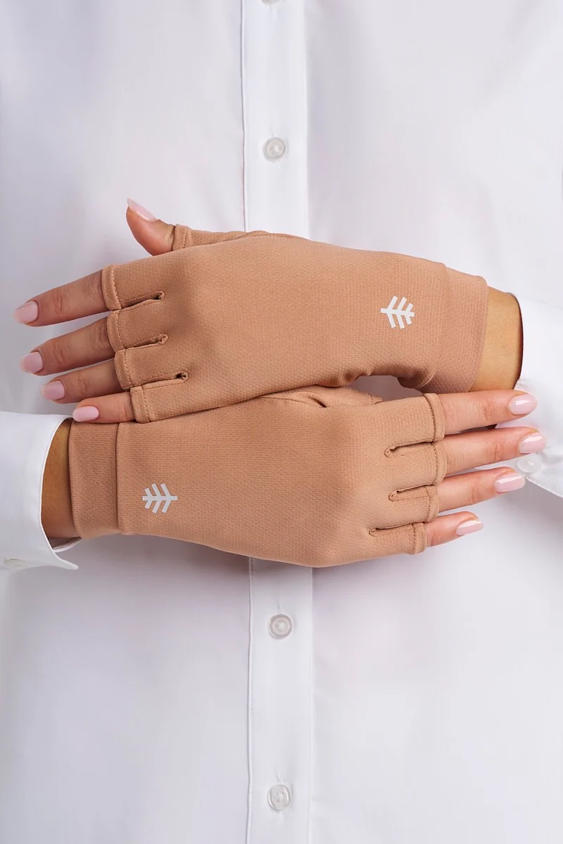 Ouray Fingerless Gloves | Antique Tea - Image 4