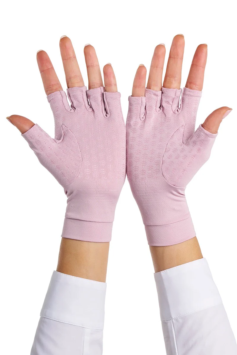 Ouray Fingerless Gloves | Dusty Mauve - Image 5