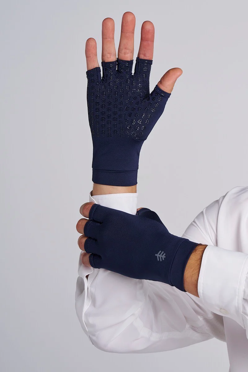 Ouray Fingerless Gloves | Navy - Image 2