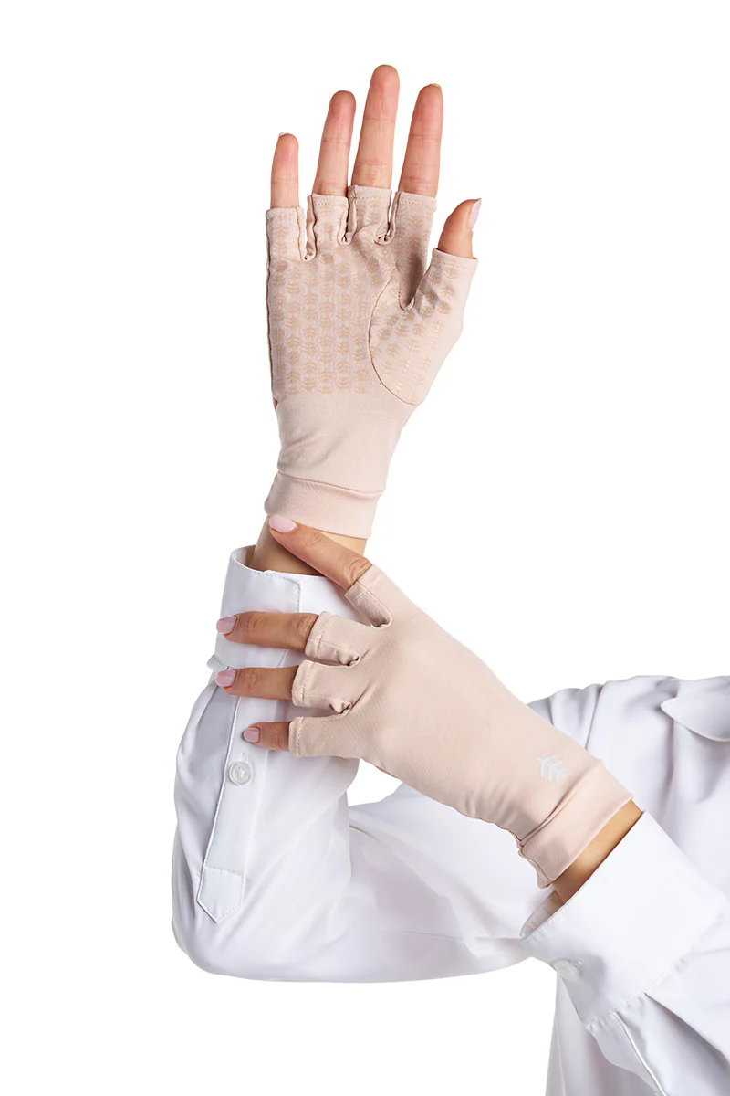 Ouray Fingerless Gloves | Pale Khaki - Image 5