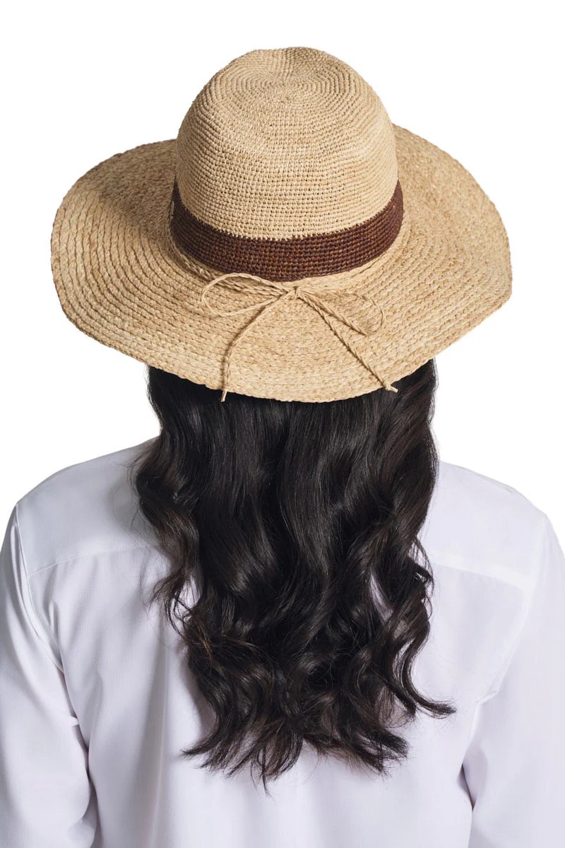 Playa Crochet Raffia Fedora | Natural - Image 4