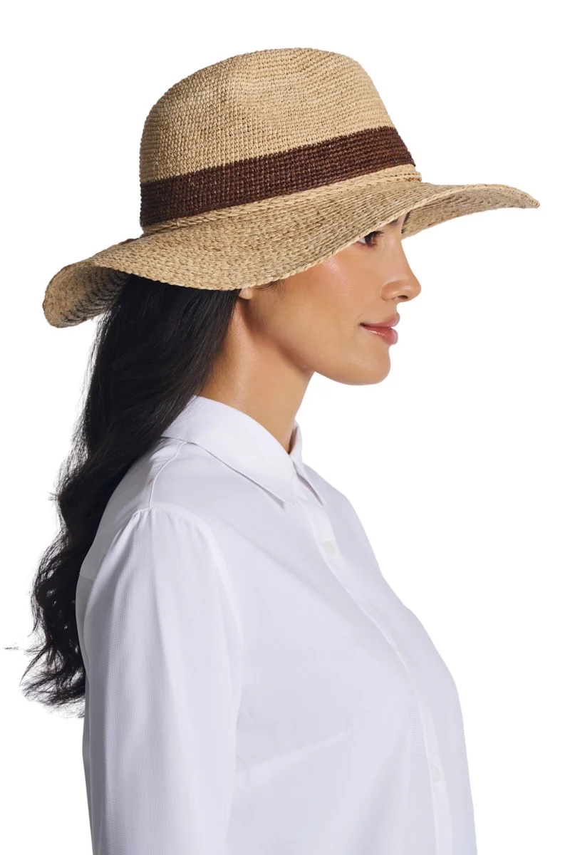 Playa Crochet Raffia Fedora | Natural - Image 5