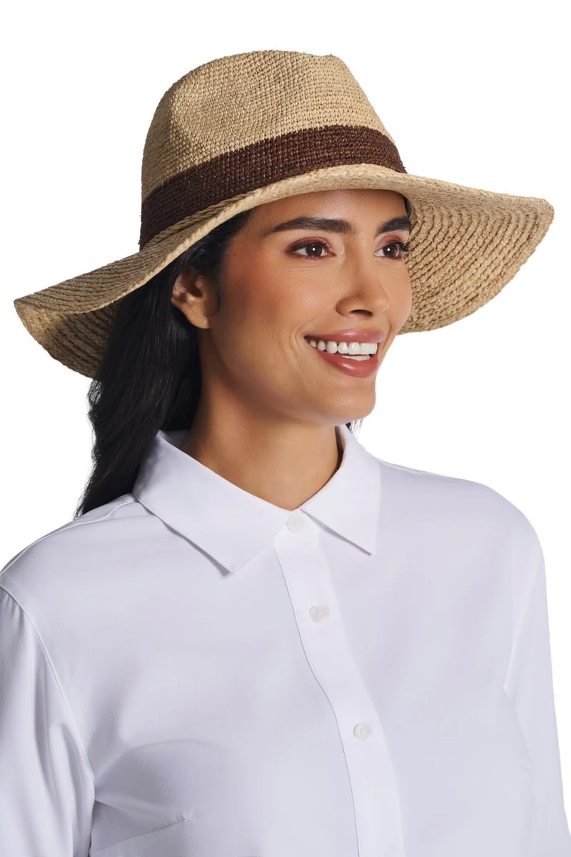 Playa Crochet Raffia Fedora | Natural - Image 6