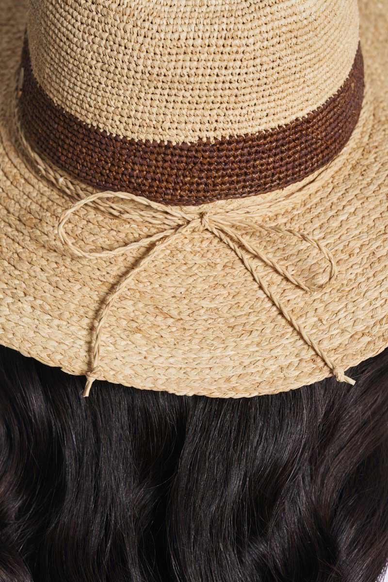 Playa Crochet Raffia Fedora | Natural - Image 8