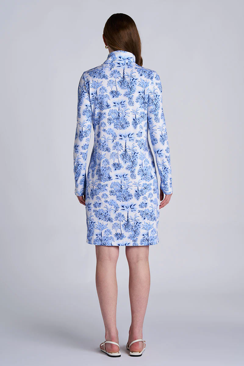 Women's Sarasota Quarter-Zip Dress | Periwinkle Isla Bonita - Image 2